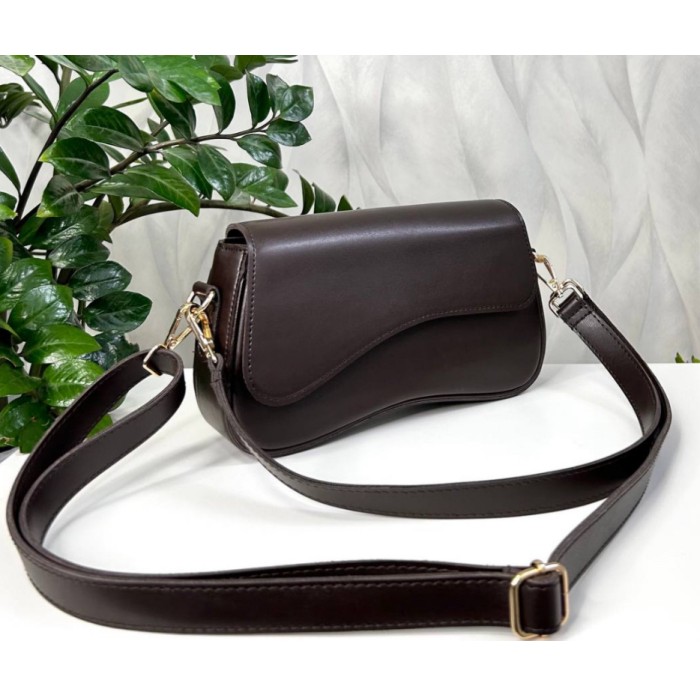 Сумка жіноча з екошкіри Беж, Біла, Шоколад