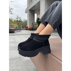 Уггі жіночі натуральна замша колір: чорний зима 37,40,41р.