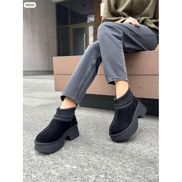 Уггі жіночі натуральна замша колір: чорний зима 37,40,41р.