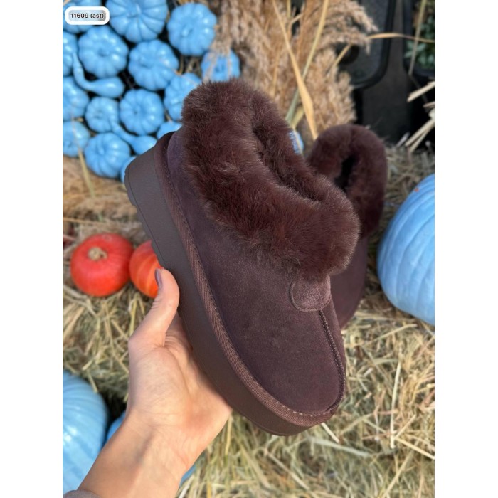 Уггі жіночі натуральна замша колір: коричневий зима на 36,37,38р.