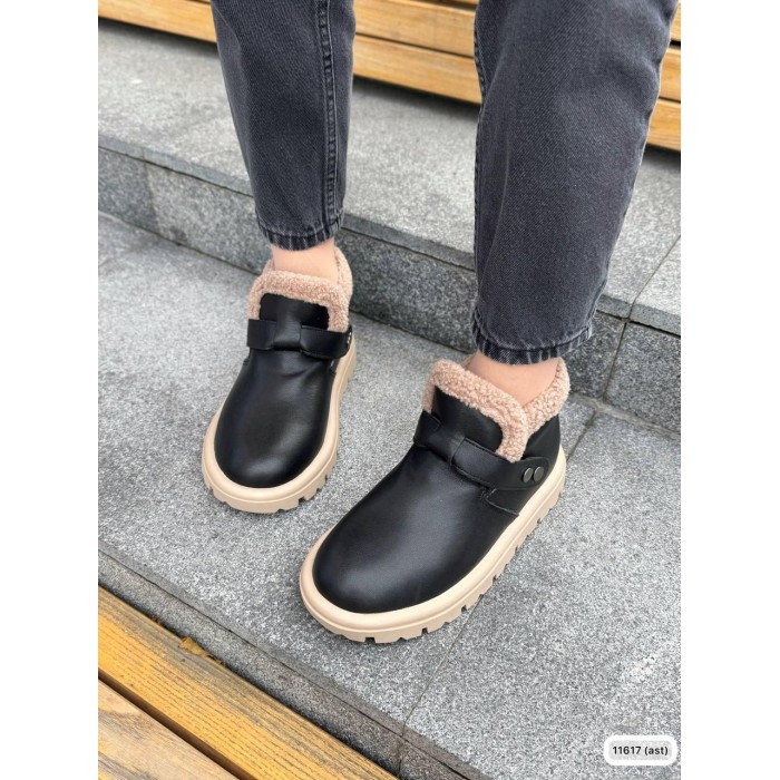 Черевики жіночі Оліва натуральна шкіра чорні зима 37,38,39р.