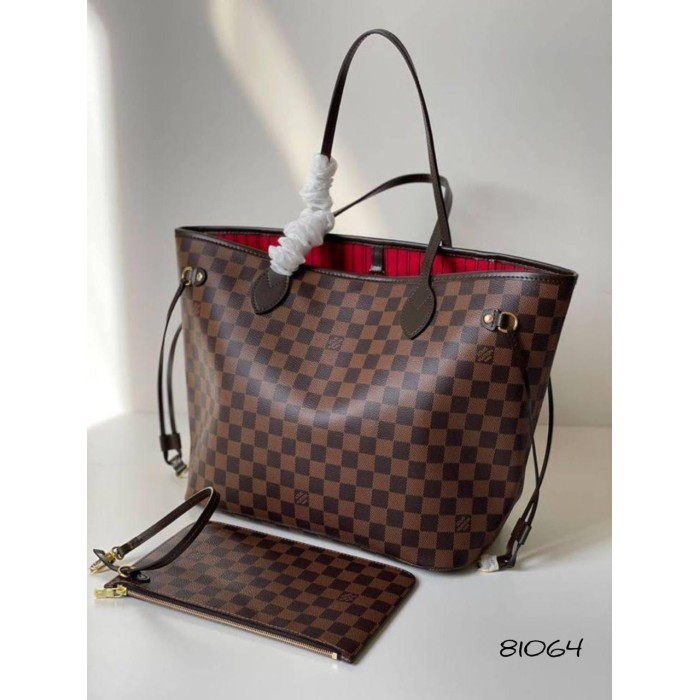 Сумка жіноча з клатчем комбінована шкіра /канва Клітинка (світла, темна)