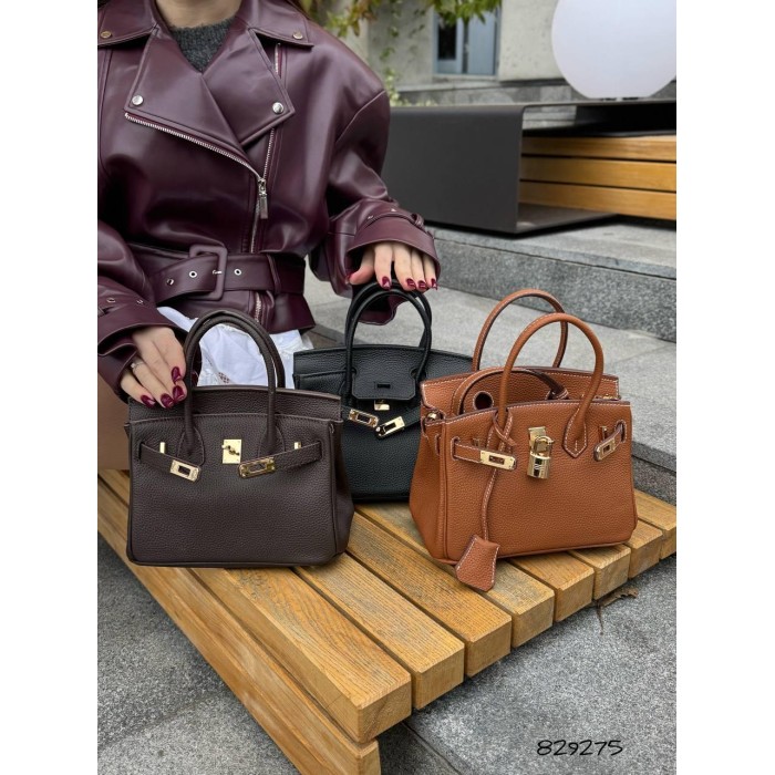 Сумка жіноча натуральна шкіра колір: Шоколад, Кемел Шоколад