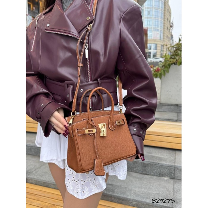 Сумка жіноча натуральна шкіра колір: Кемел,Шоколад