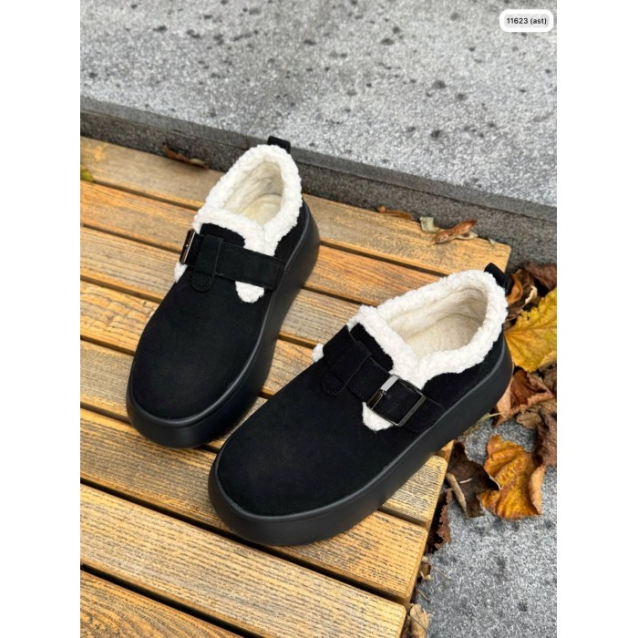 Черевики жіночі Симба натуральна замша чорні зима 39р