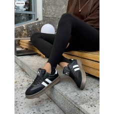 Кросівки жіночі з натуральної шкіри/замша колір: чорний 36,39р