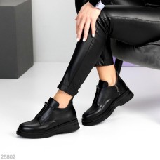 Черевики жіночі натуральна шкіра чорні зима 36р