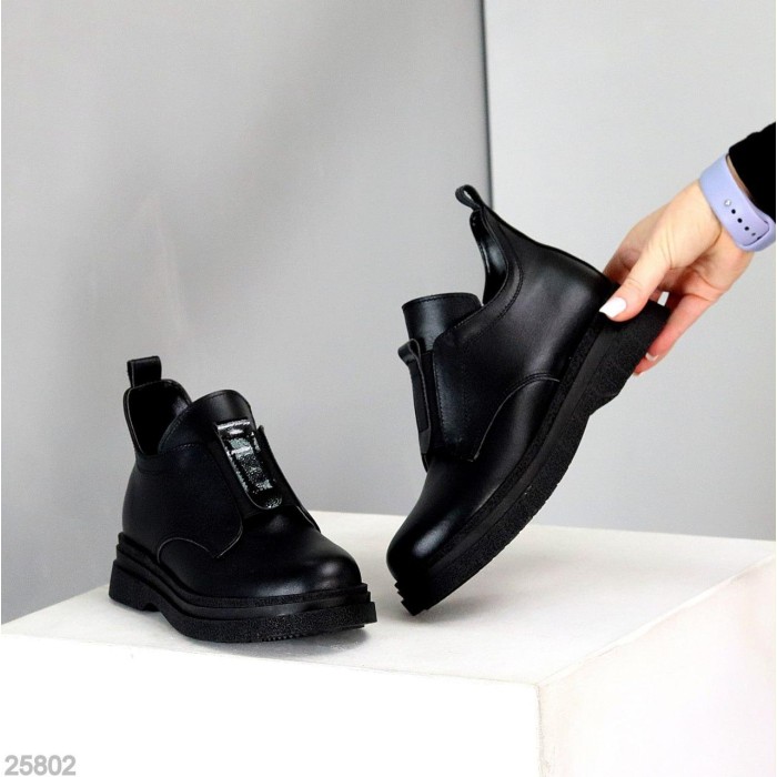 Черевики жіночі натуральна шкіра чорні зима 36р