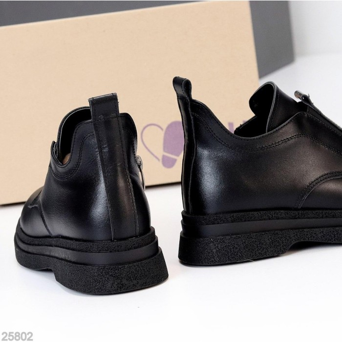 Черевики жіночі натуральна шкіра чорні зима 36р