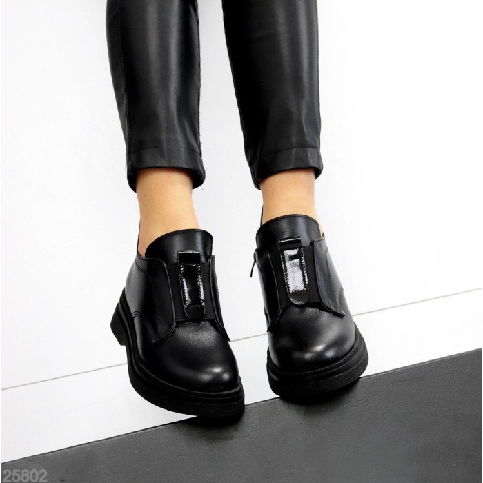 Черевики жіночі натуральна шкіра чорні зима 36р