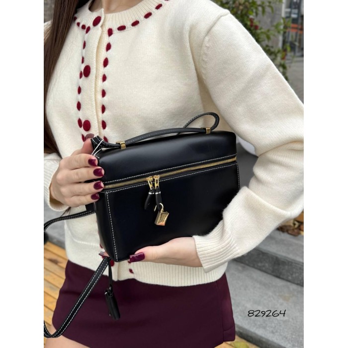 Сумка жіноча з натуральної шкіри Чорна