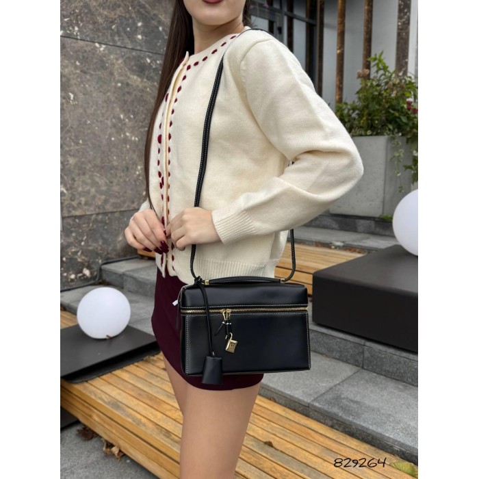 Сумка жіноча з натуральної шкіри Чорна