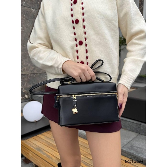 Сумка жіноча з натуральної шкіри Чорна