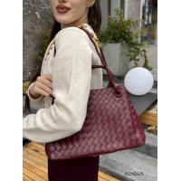 Сумка женская Боттега 2 отделения экокожа цвет: Чёрный, Кэмел, Вишня Вишнёвый