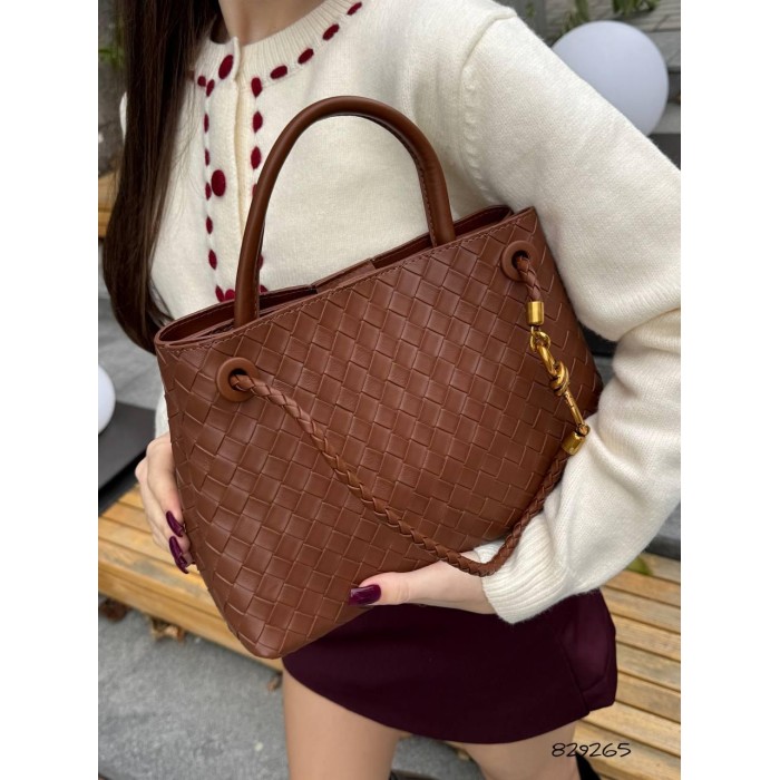 Сумка женская Боттега 2 отделения экокожа цвет: Чёрный, Кэмел, Вишня Кэмел