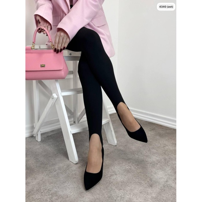 Туфлі жіночі Елегант натуральна замша чорні 35,37р