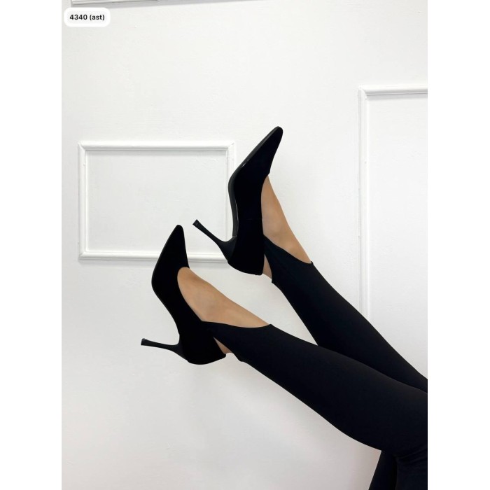 Туфлі жіночі Елегант натуральна замша чорні 35,37р