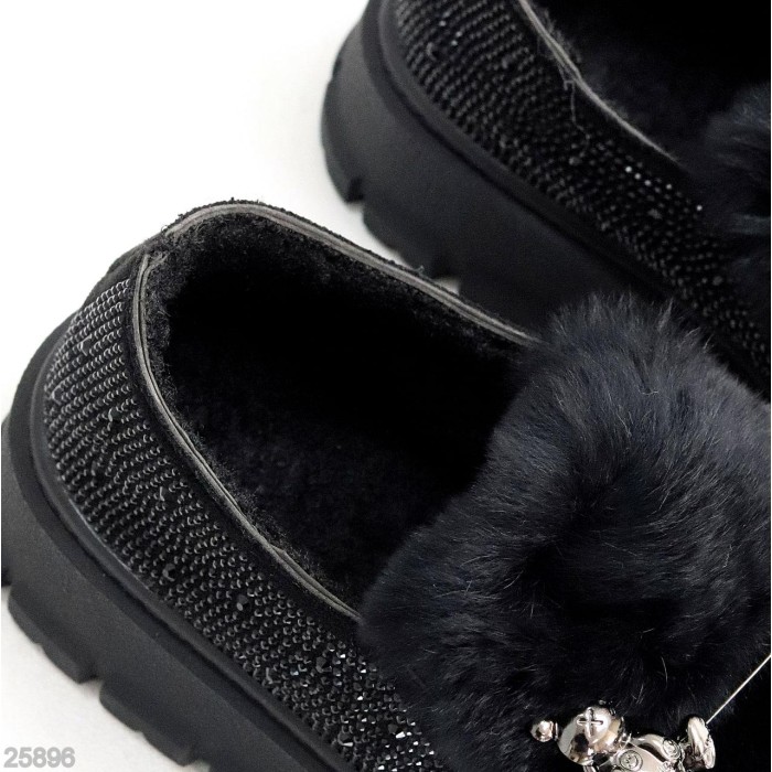 Кроссовки/автоледи женские эко-замша цвет-черный еврозима на 35.5р.