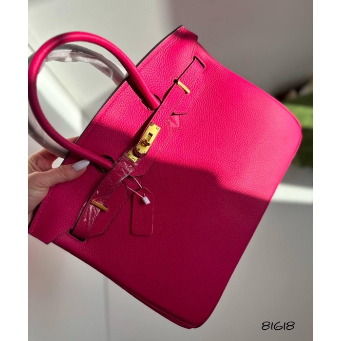 Сумка жіноча натуральна шкіра колір: Шоколад Малиновий