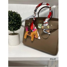 Сумка жіноча натуральна шкіра колір: Шоколад Беж тёмный