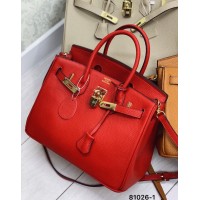 Сумка жіноча натуральна шкіра колір: Шоколад Червоний