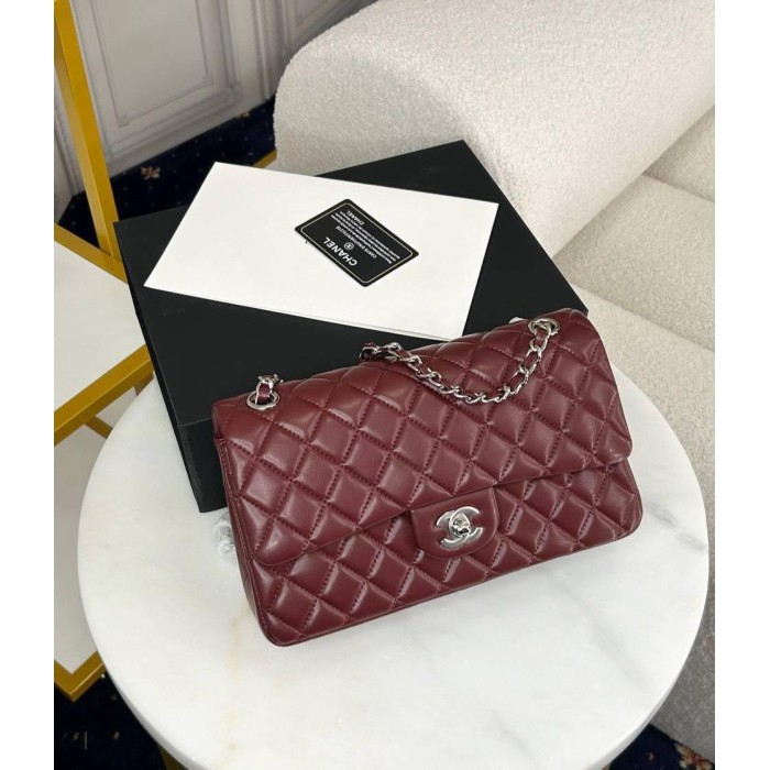 Сумка жіноча натуральна шкіра Бордо, Чорна ( фурнітура срібро)