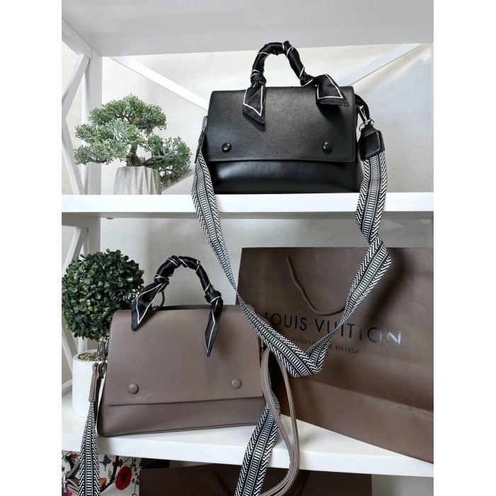 Сумка жіноча з екошкіри люкс колір: Чорний, Капучино Капучіно