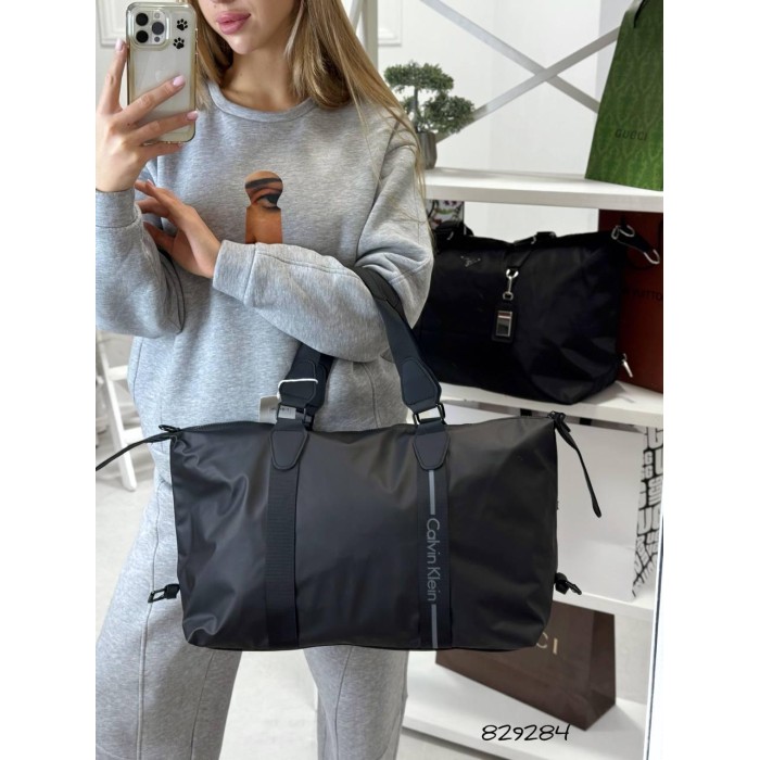 Сумка спорт дорожня текстиль колір: Чорний