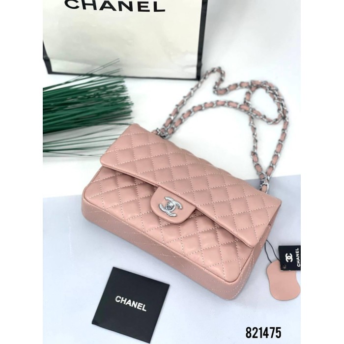 Сумка жіноча натуральна шкіра колір: Беж, Пудра