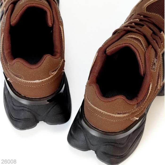 КросІвки жіночі еко-замша колір-шоколад на 35.5,36,37,38р.