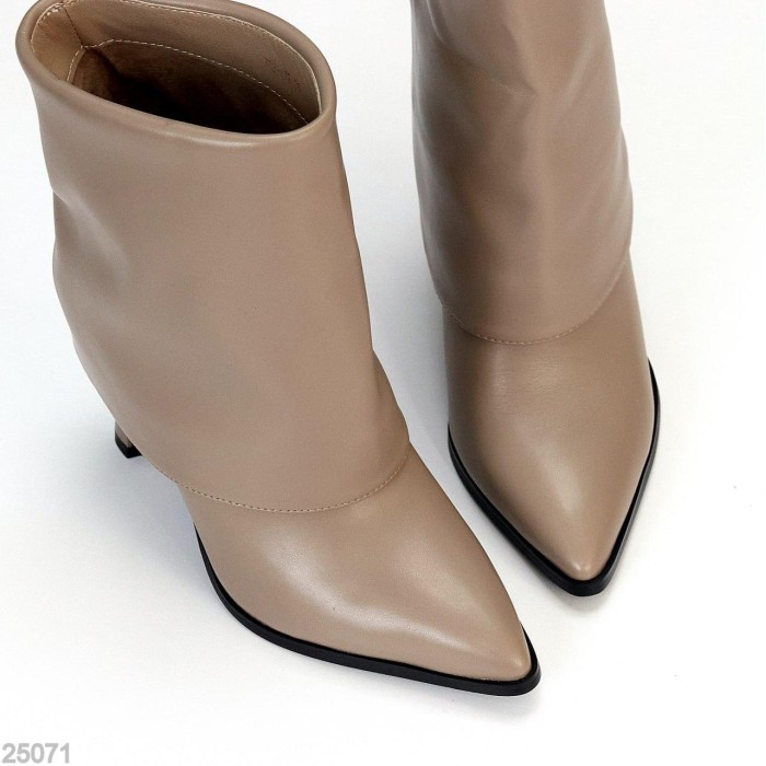 Ботильйони жіночі еко-шкіра колір-беж демі 40р