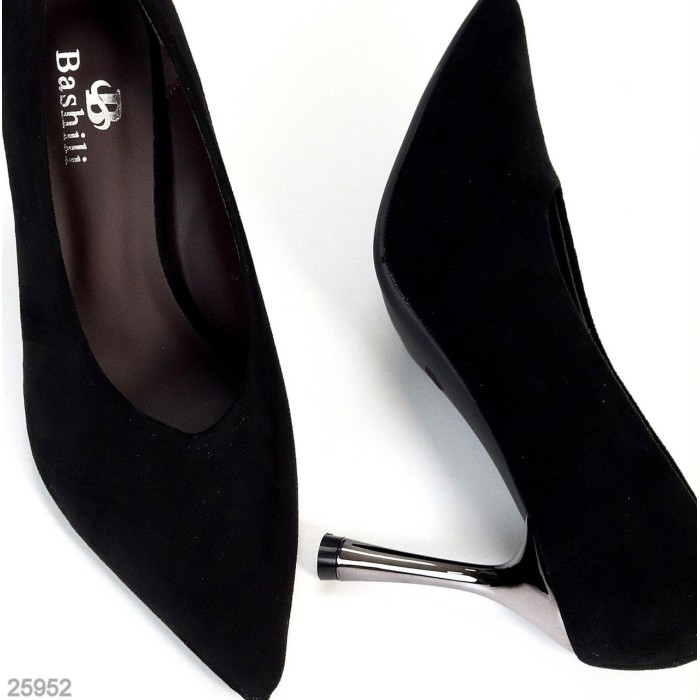 Туфли жіночі екозамша колір чорний 38р