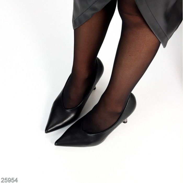 Туфлі жіночі еко-шкіра чорні 37,38,40р