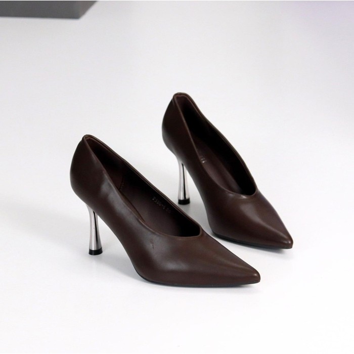 Туфлі жіночі еко шкіра колір-шоколад 37,38,40р