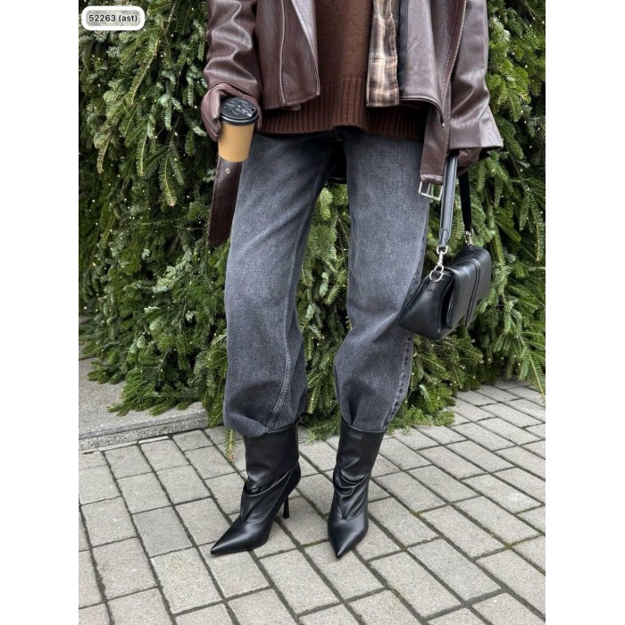 Черевики жіночі демі екошкіра колір: чорний 37,38,40р