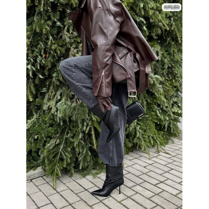 Черевики жіночі демі екошкіра колір: чорний 37,38,40р