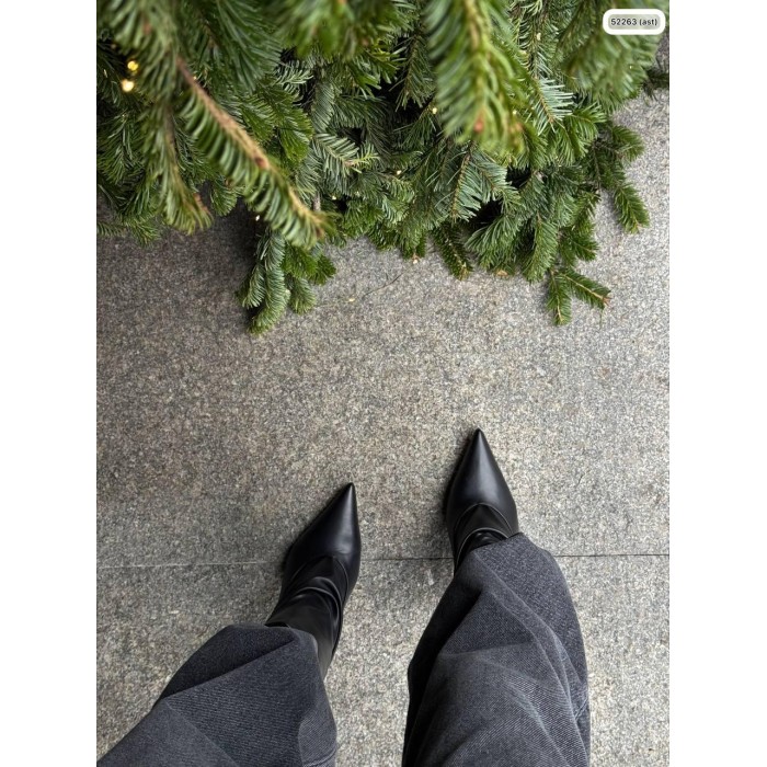 Черевики жіночі демі екошкіра колір: чорний 37,38,40р