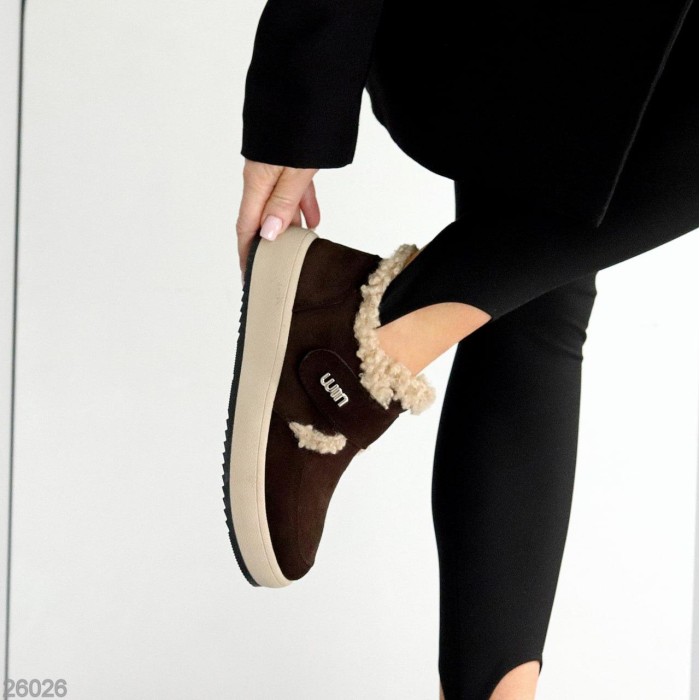 Кросівки/автоледі жіночі натуральна замша колір-шоколад зима 36р.