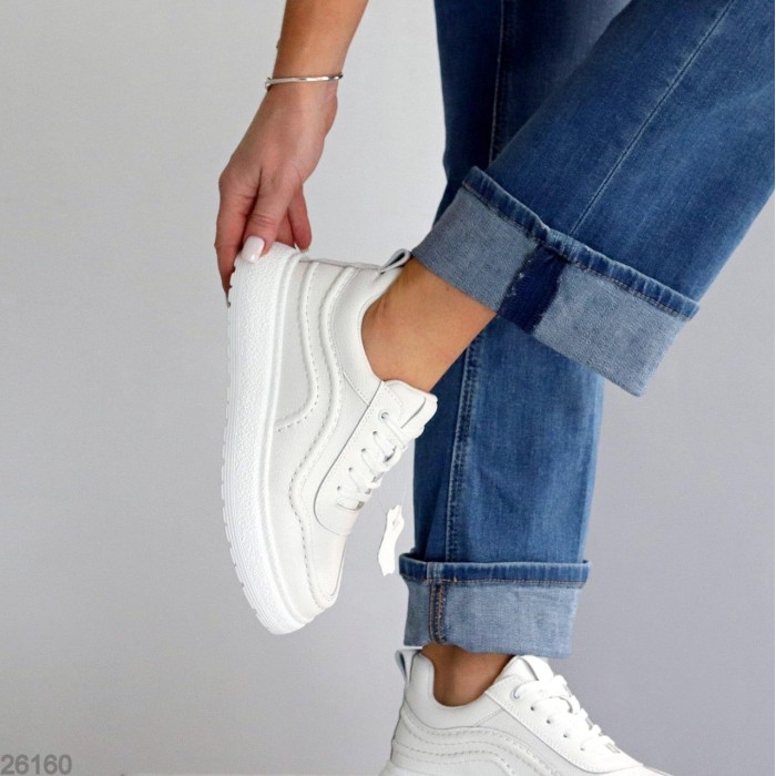 Кросівки жіночі натуральна шкіра білі 36р