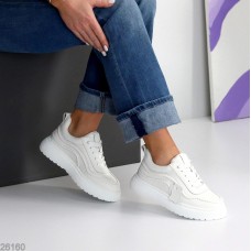 Кросівки жіночі натуральна шкіра білі 36р