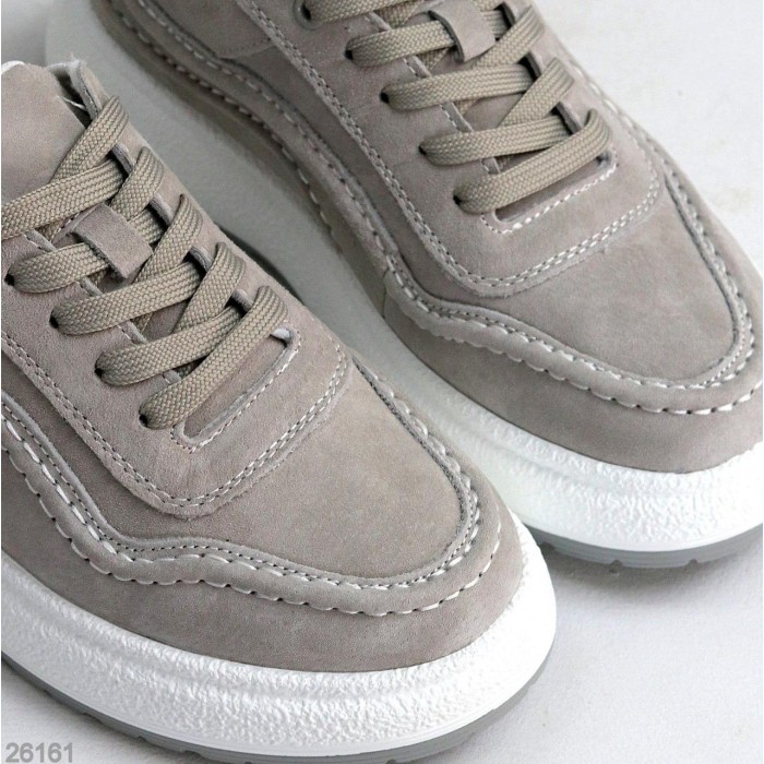 Кросівки жіночі натуральна замша сірі 41р