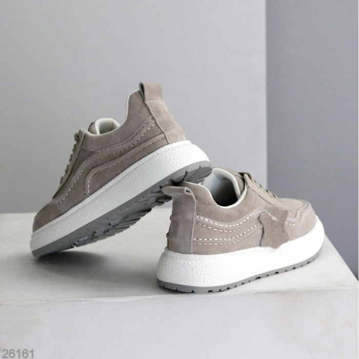 Кросівки жіночі натуральна замша сірі 41р