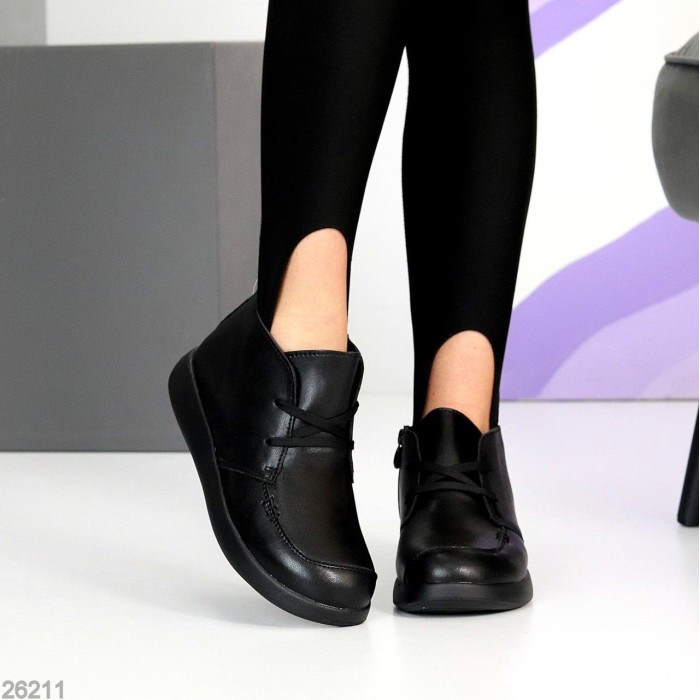 Ботинки женские натуральная кожа черные деми 36,40р