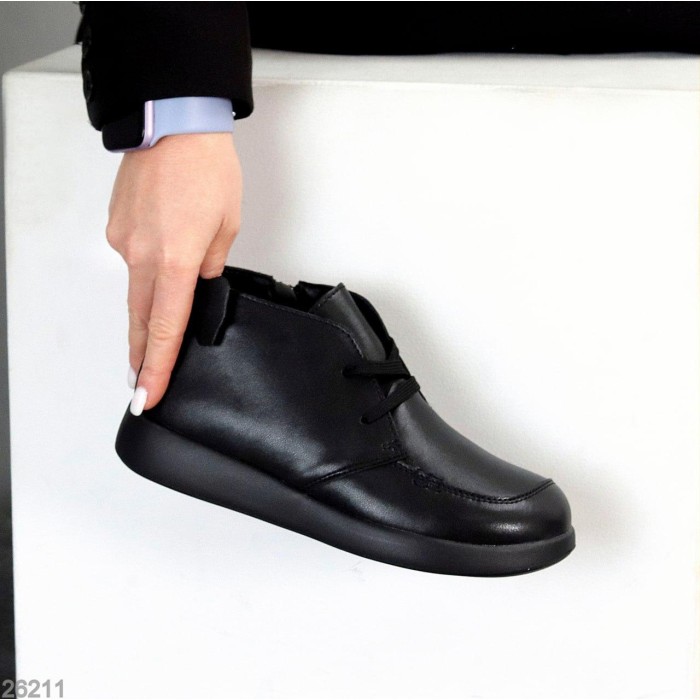 Ботинки женские натуральная кожа черные деми 36,40р