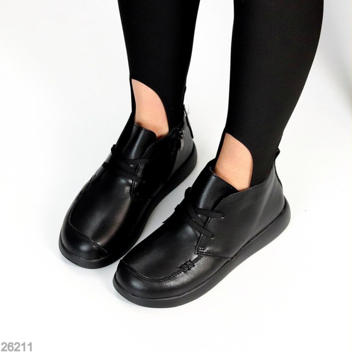 Ботинки женские натуральная кожа черные деми 36,40р