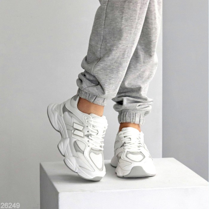 Кросівки жіночі натуральна шкіра/текстиль білі на 35.5,37,39,40,41р