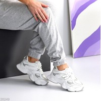 Кросівки жіночі натуральна шкіра/текстиль білі на 35.5,37,39,40,41р