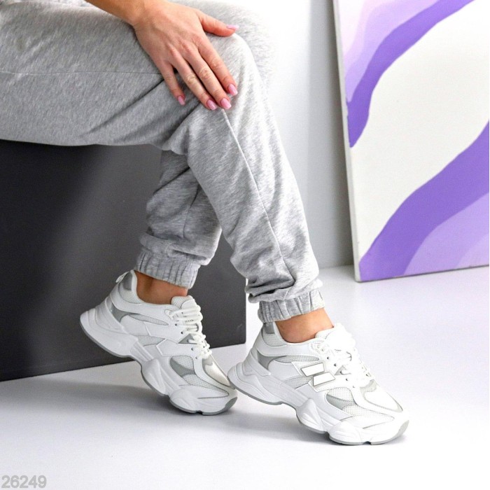 Кросівки жіночі натуральна шкіра/текстиль білі на 35.5,37,39,40,41р