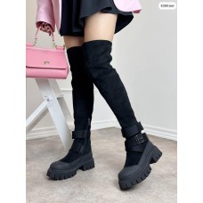 Ботфорти жіночі з Еко шкіри чорні євро зима 36р