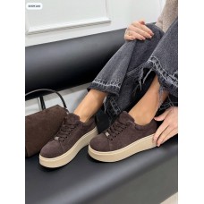 Кросівки жіночі натуральна замша колір: шоколад 36,38,39р